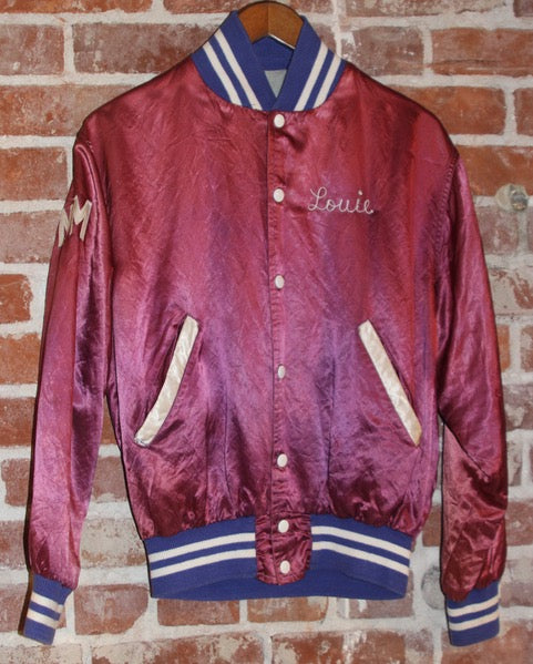 Vintage Satin Bomber Jacket