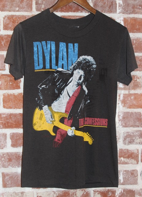 1980's Bob Dylan "True Confessions" Tour Shirt